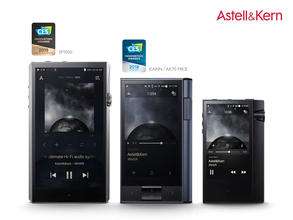 Three Astell&Kern Players Receive CES 2018 Innovation Awards